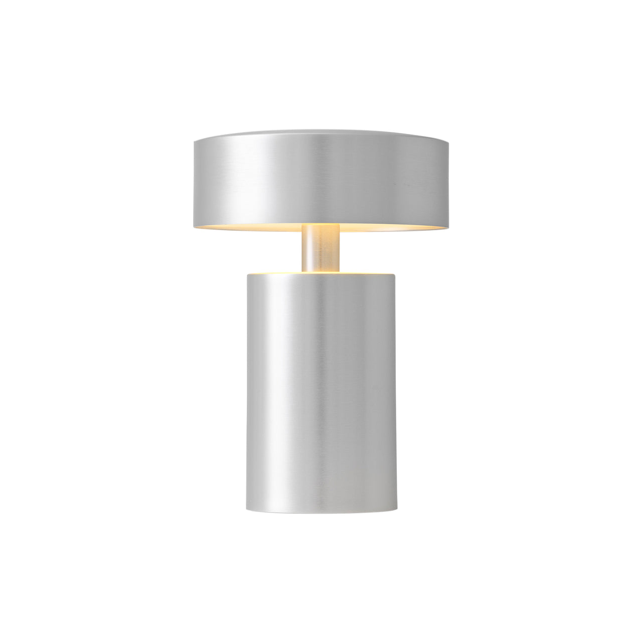 Column Portable Table Lamp: Brushed Aluminum + Portable Lamp