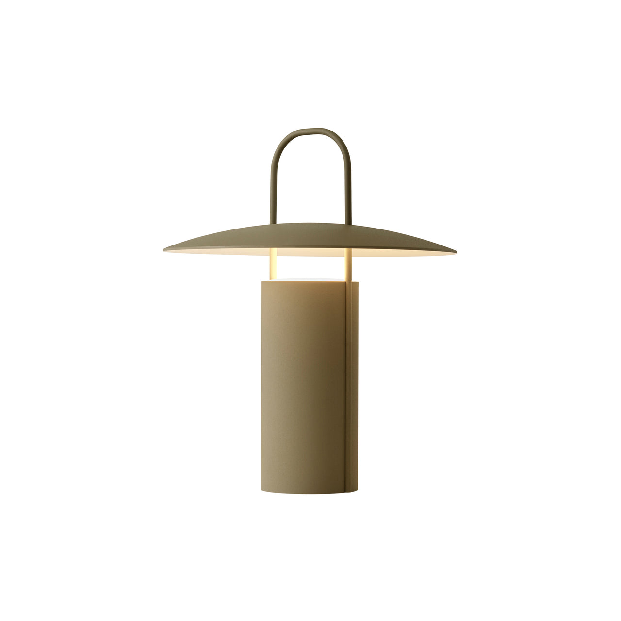 Ray Portable Table Lamp: Matte Dusty Green