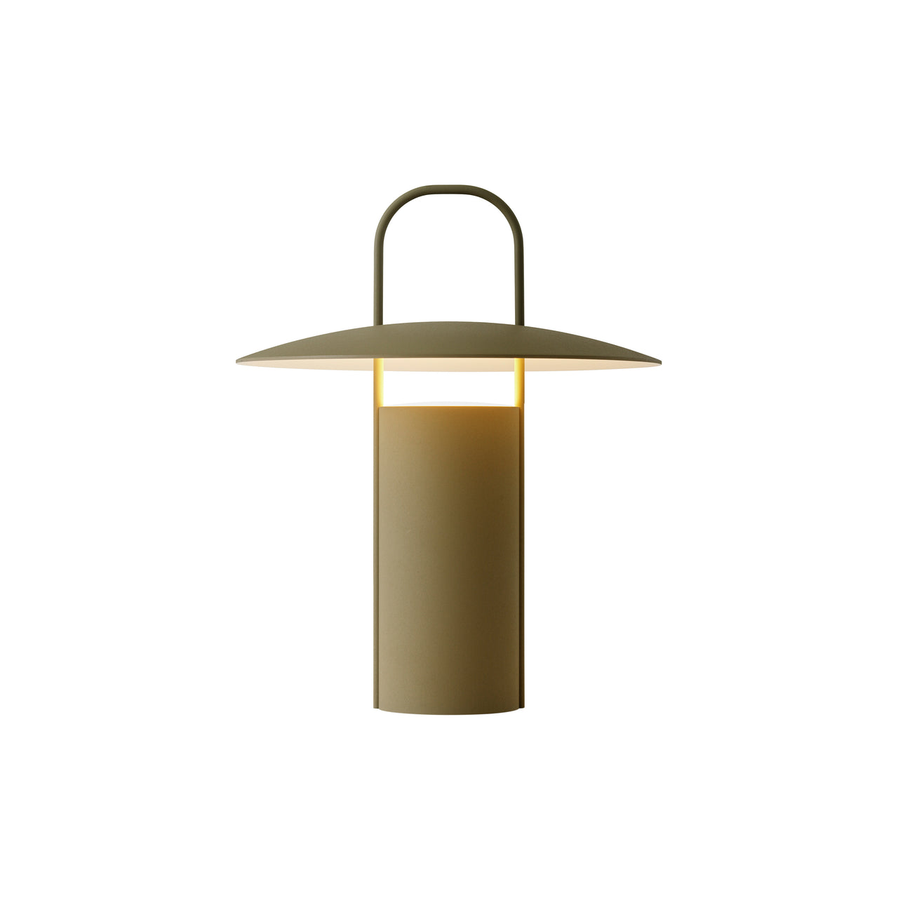 Ray Portable Table Lamp: Matte Dusty Green