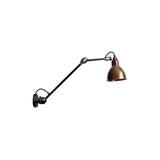 Lampe Gras N°304 L40 Wall Lamp: Raw Copper + Round + With Switch