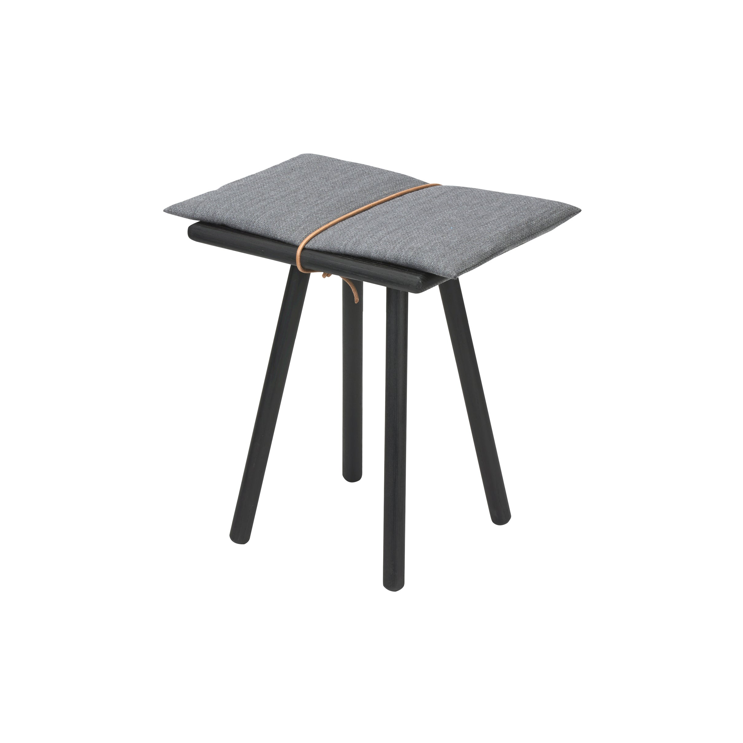 Georg Stool: Black Oak + Light Grey