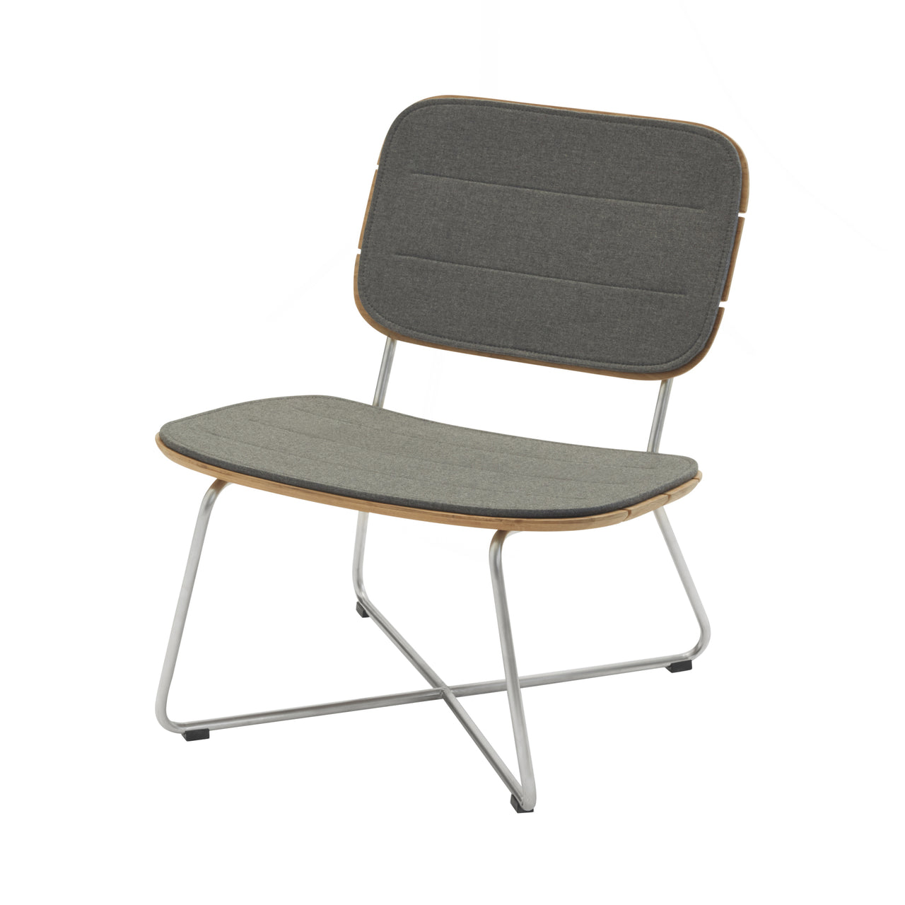 Lilium Lounge Chair: Charcoal Cushion