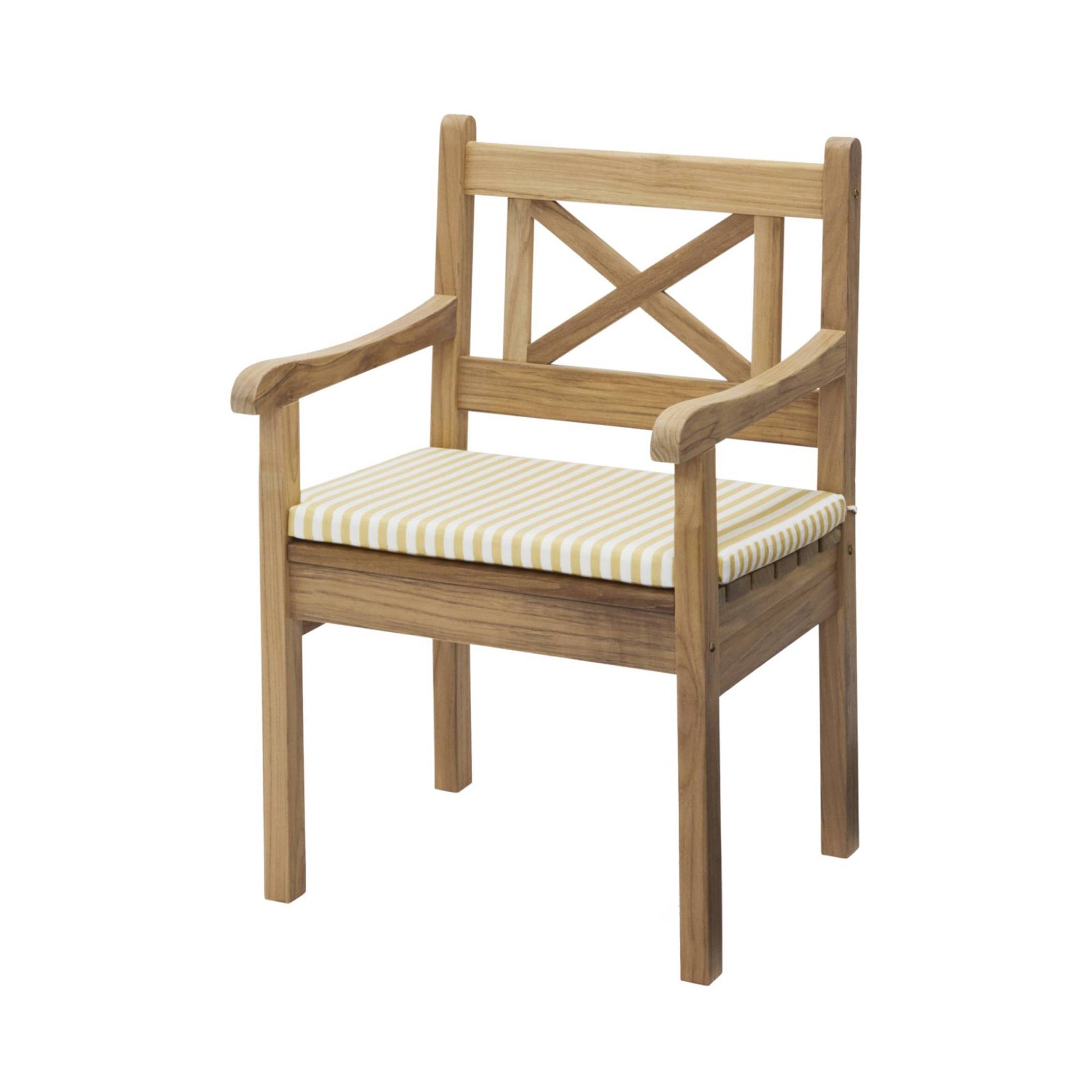 Skagen Chair: Golden Yellow Stripe Cushion