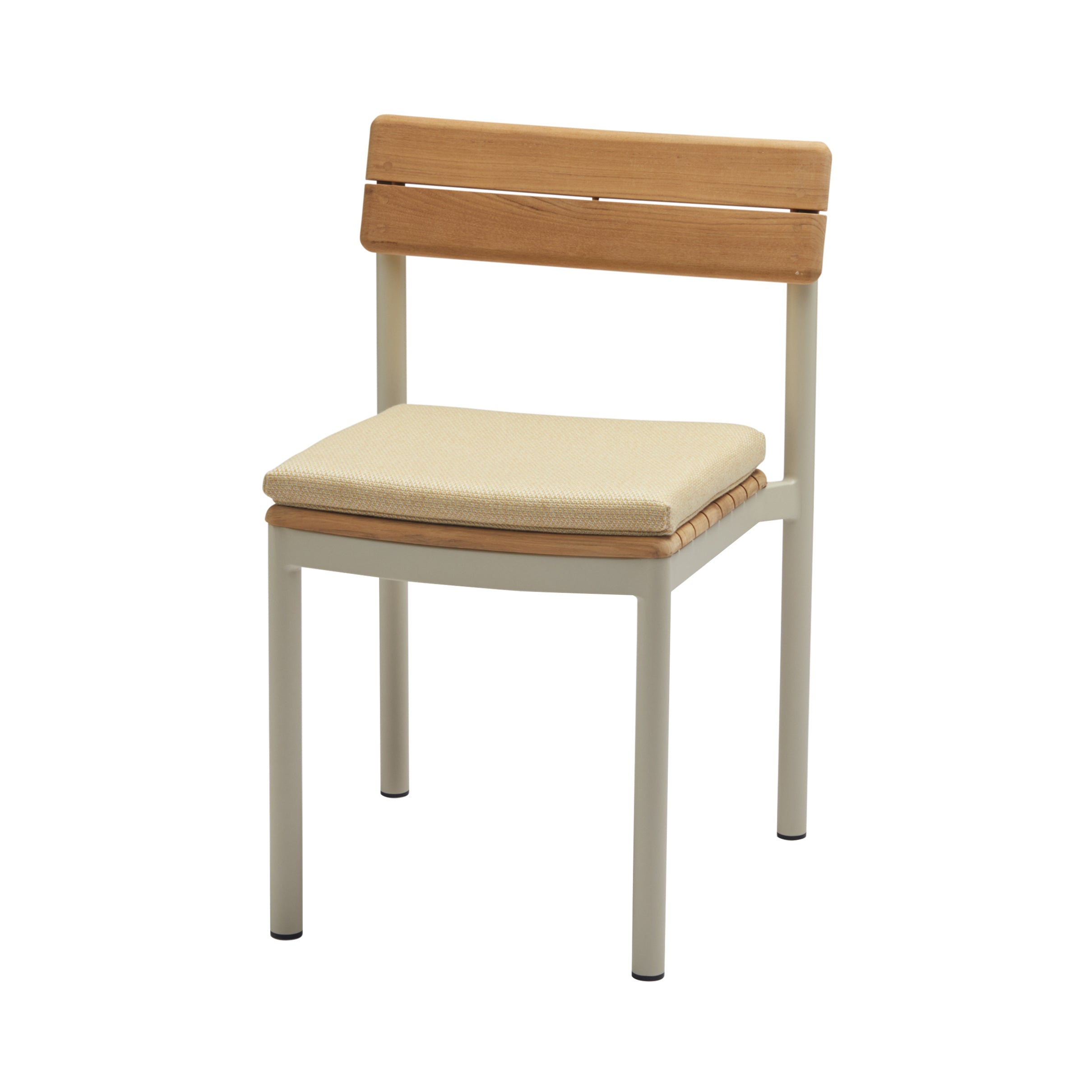 Pelagus Chair: Light Ivory + Honey Yellow Cushion