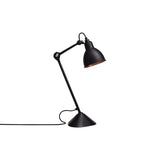Lampe Gras N°205 Lamp: Black + Copper + Round