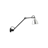 Lampe Gras N°304 L40 Wall Lamp: Chrome + Round + With Switch