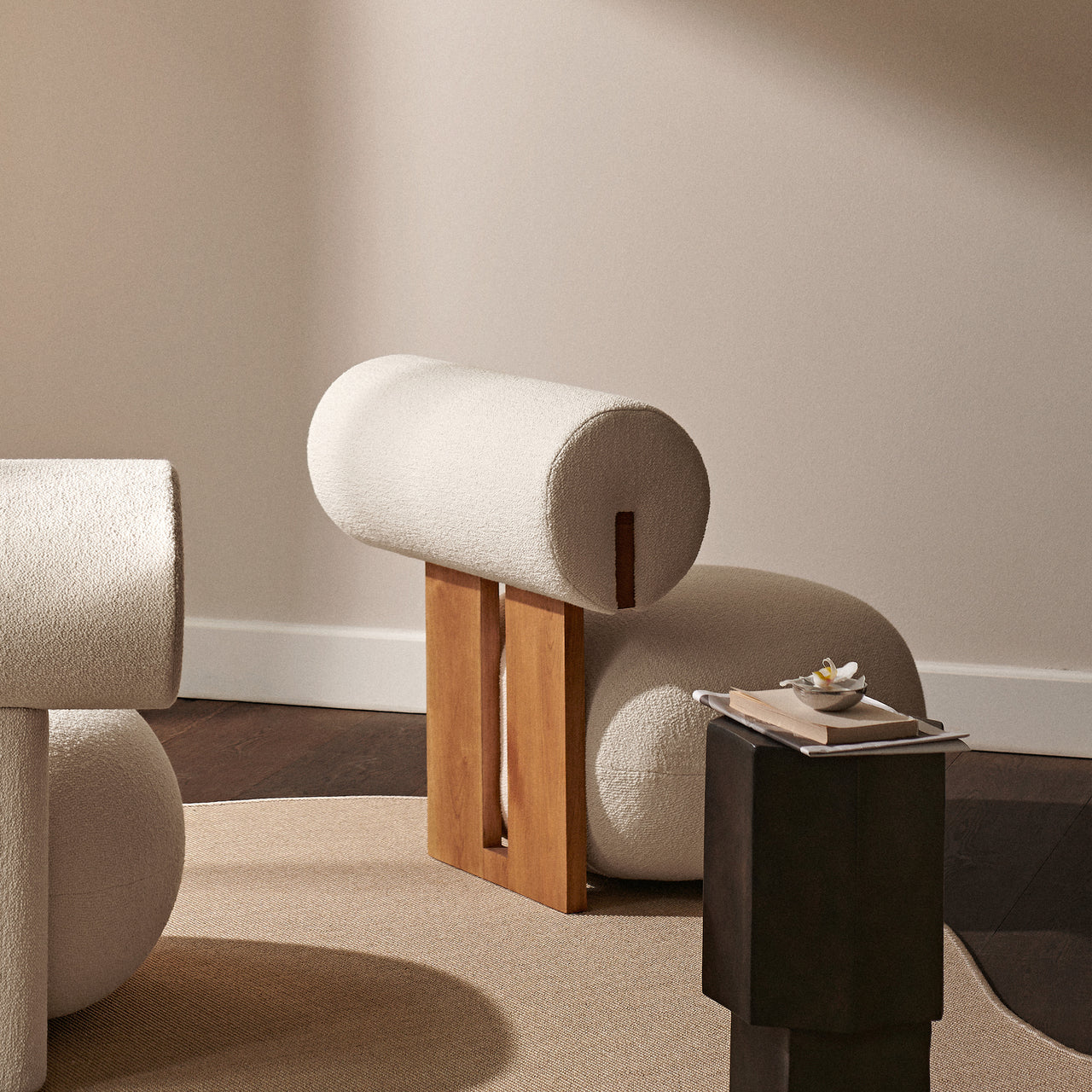 Hippo Lounge Chair: Upholstered