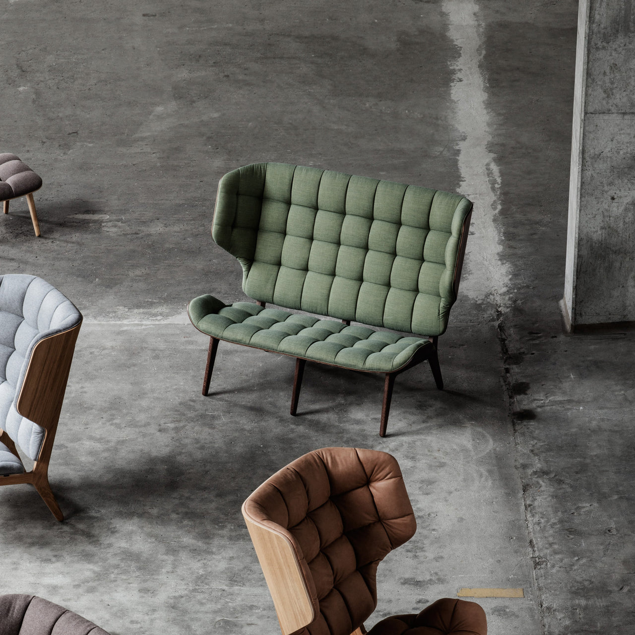 Mammoth Sofa: Front Upholstered
