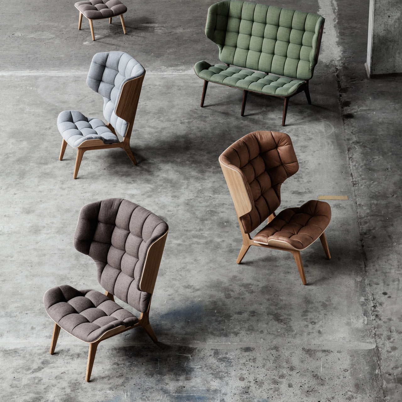 Mammoth Lounge Chair: Front Upholstered