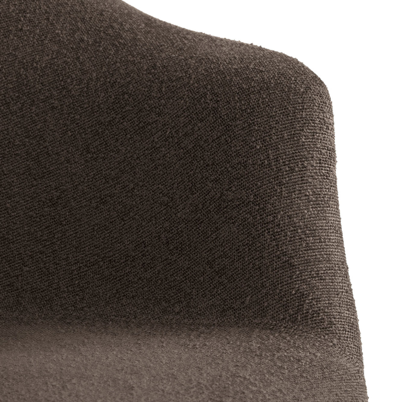 Bat Dining Chair: Black Plastic Base + Fully Upholstered