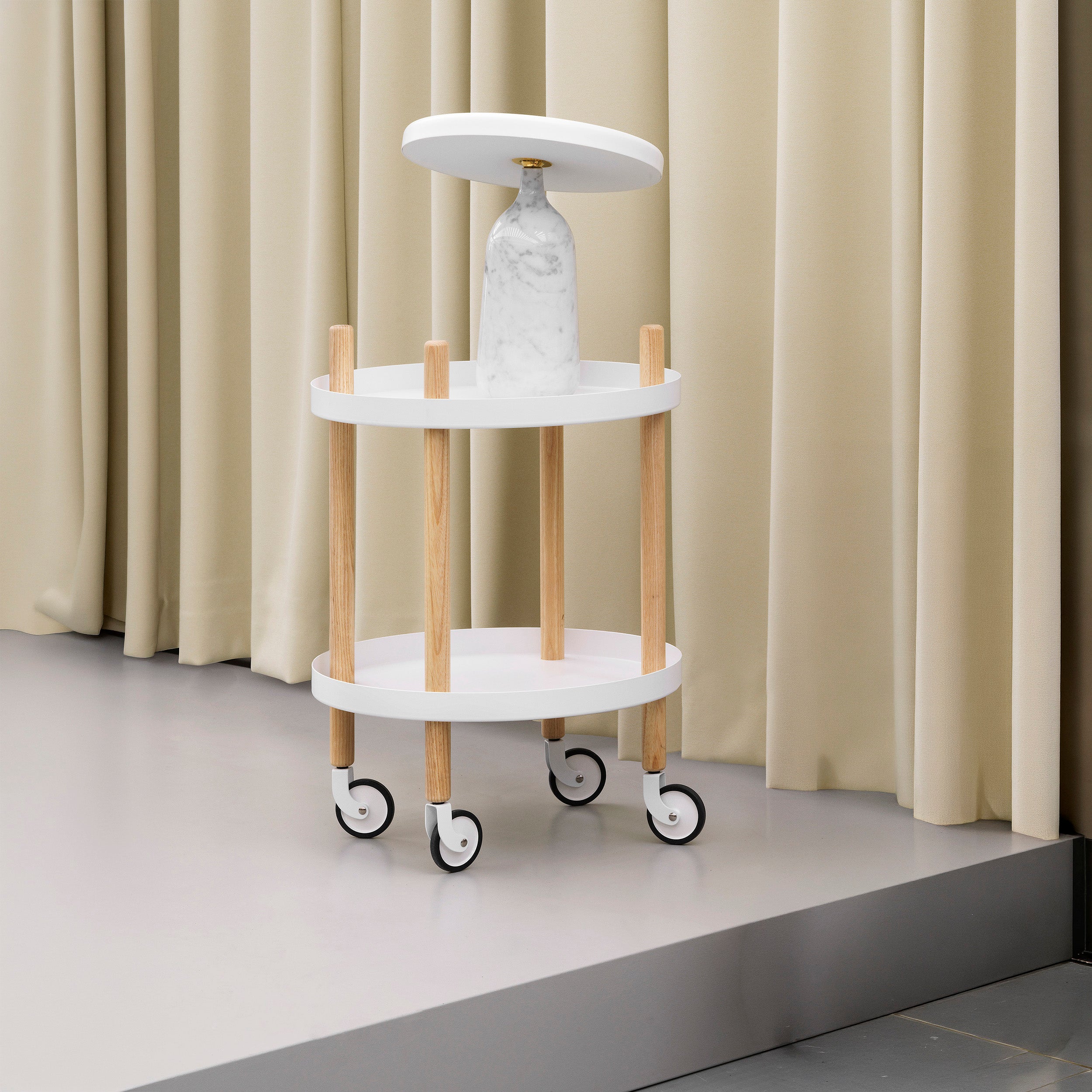 Block Table Cart: Round