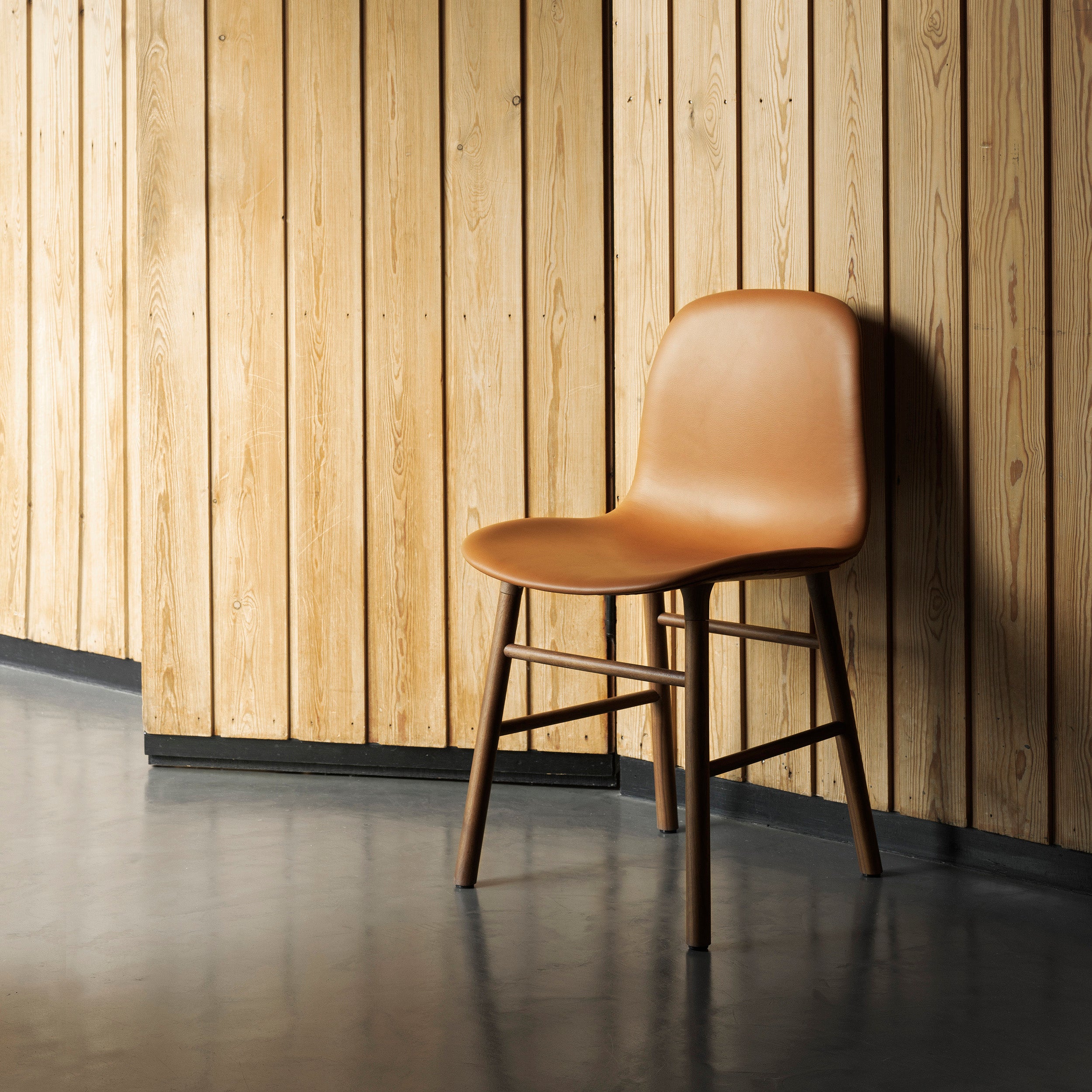 Form Chair: Wood Base + Upholstered
