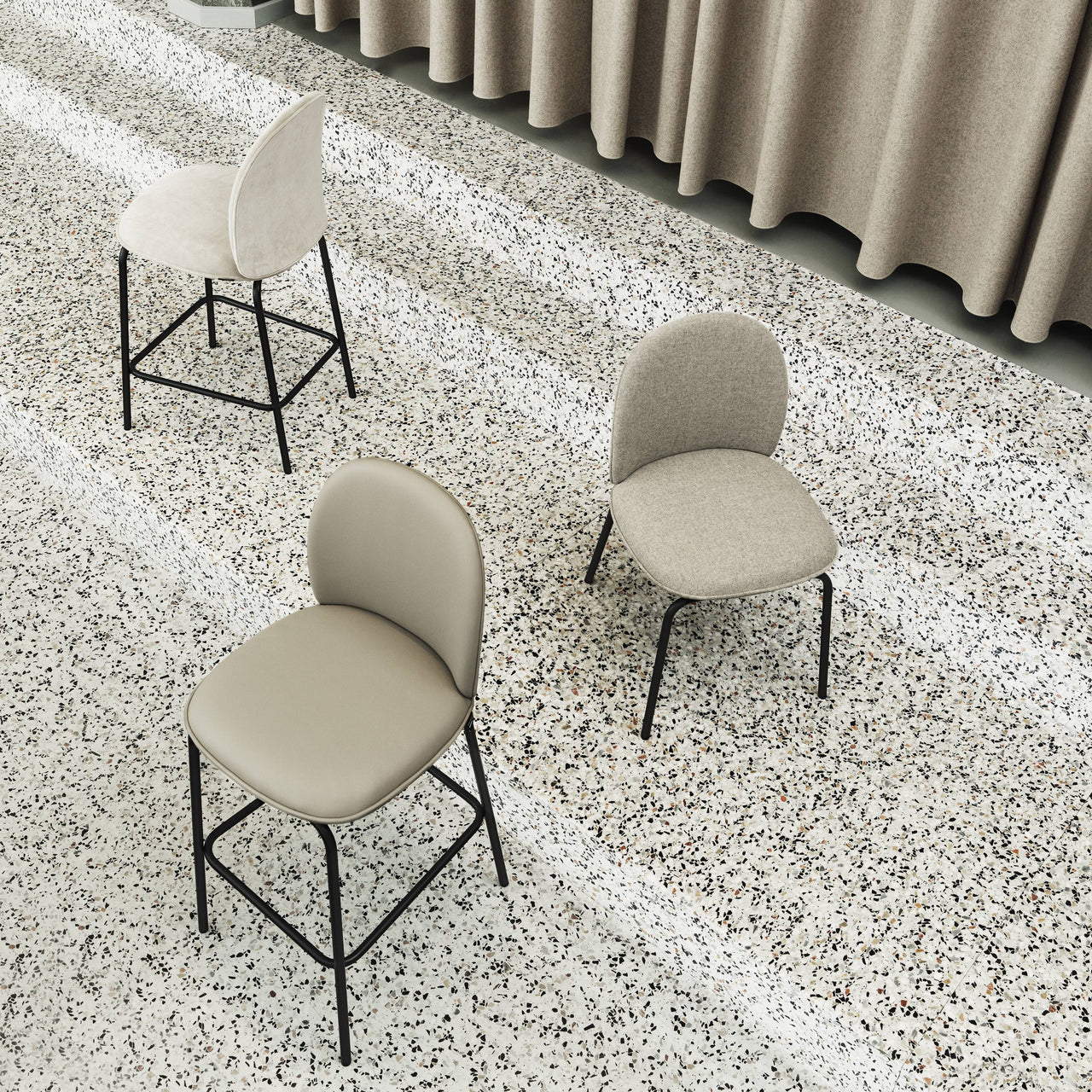 Ace Chair: Steel Base