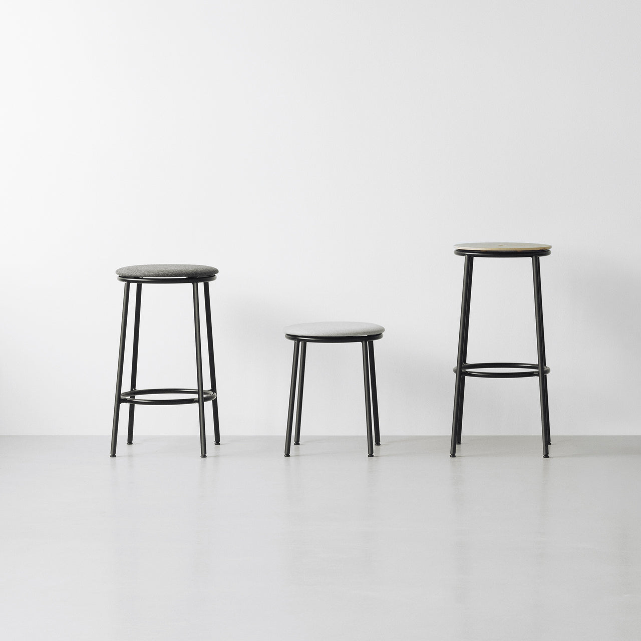 Circa Stool: Upholstered