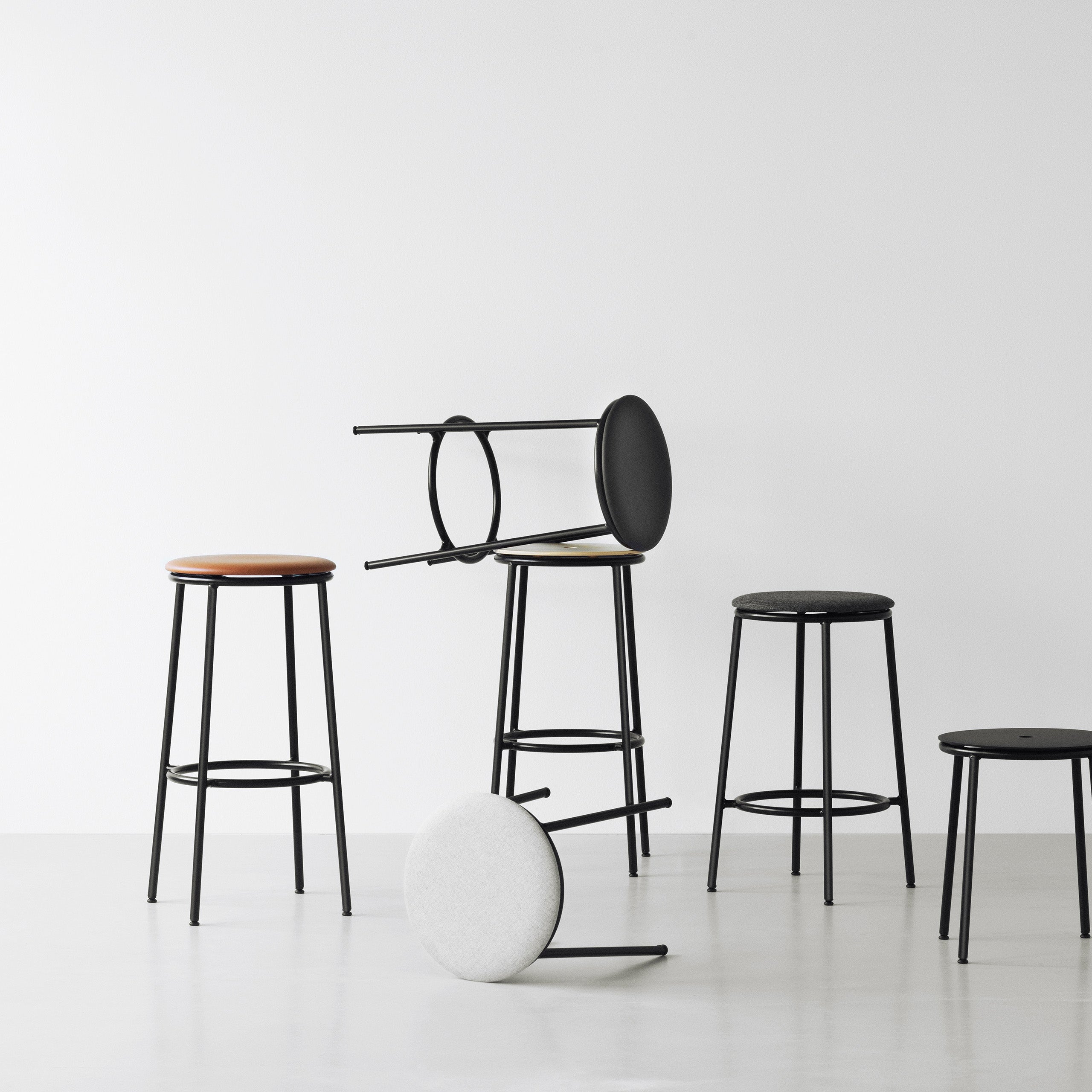 Circa Stool: Upholstered