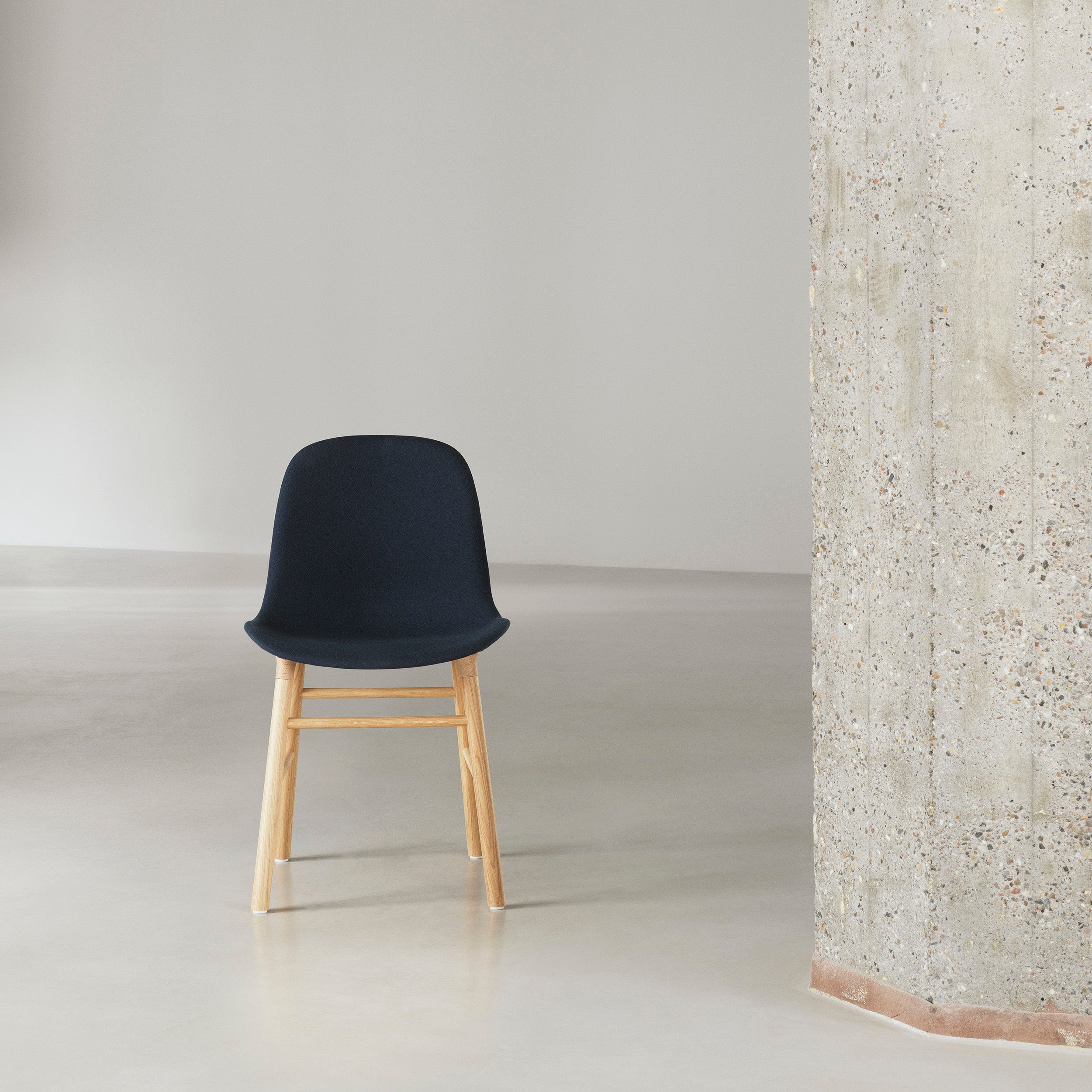 Form Chair: Wood Base + Upholstered