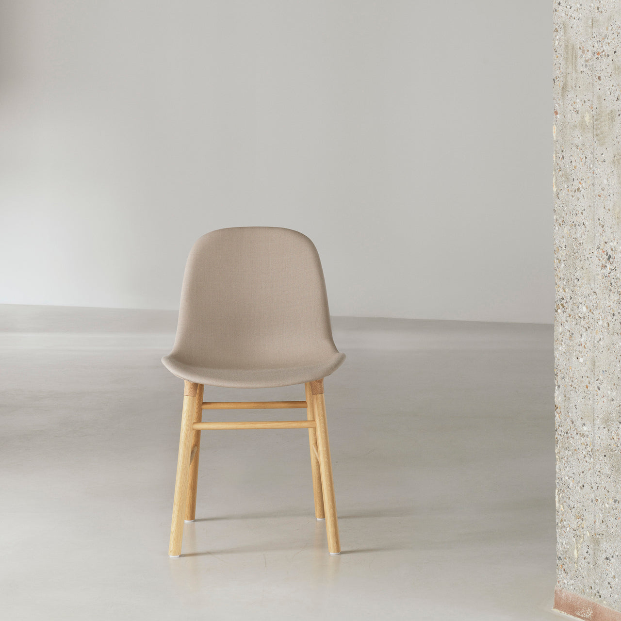 Form Chair: Wood Base + Upholstered