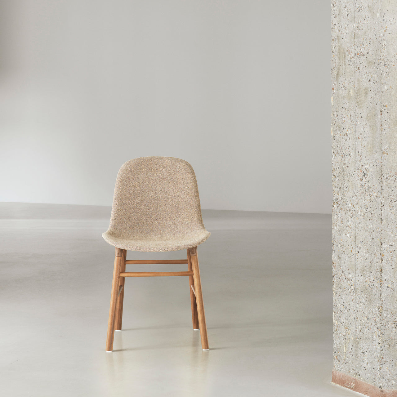 Form Chair: Wood Base + Upholstered