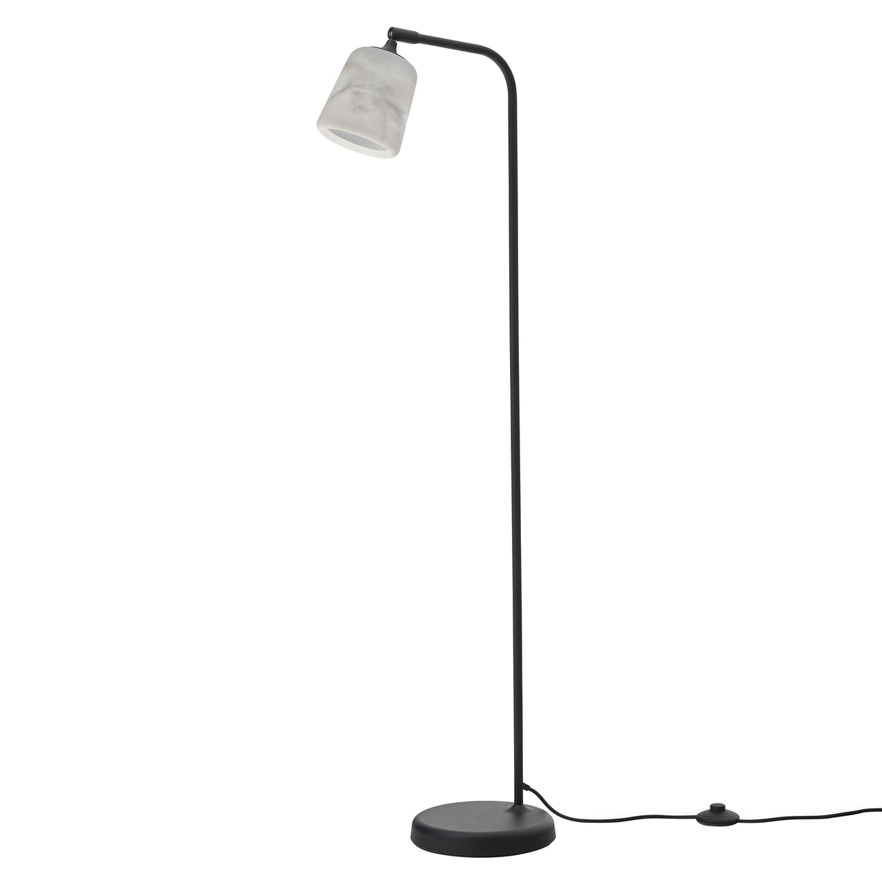 Material Floor Lamp: The Black Sheep (White Marble)