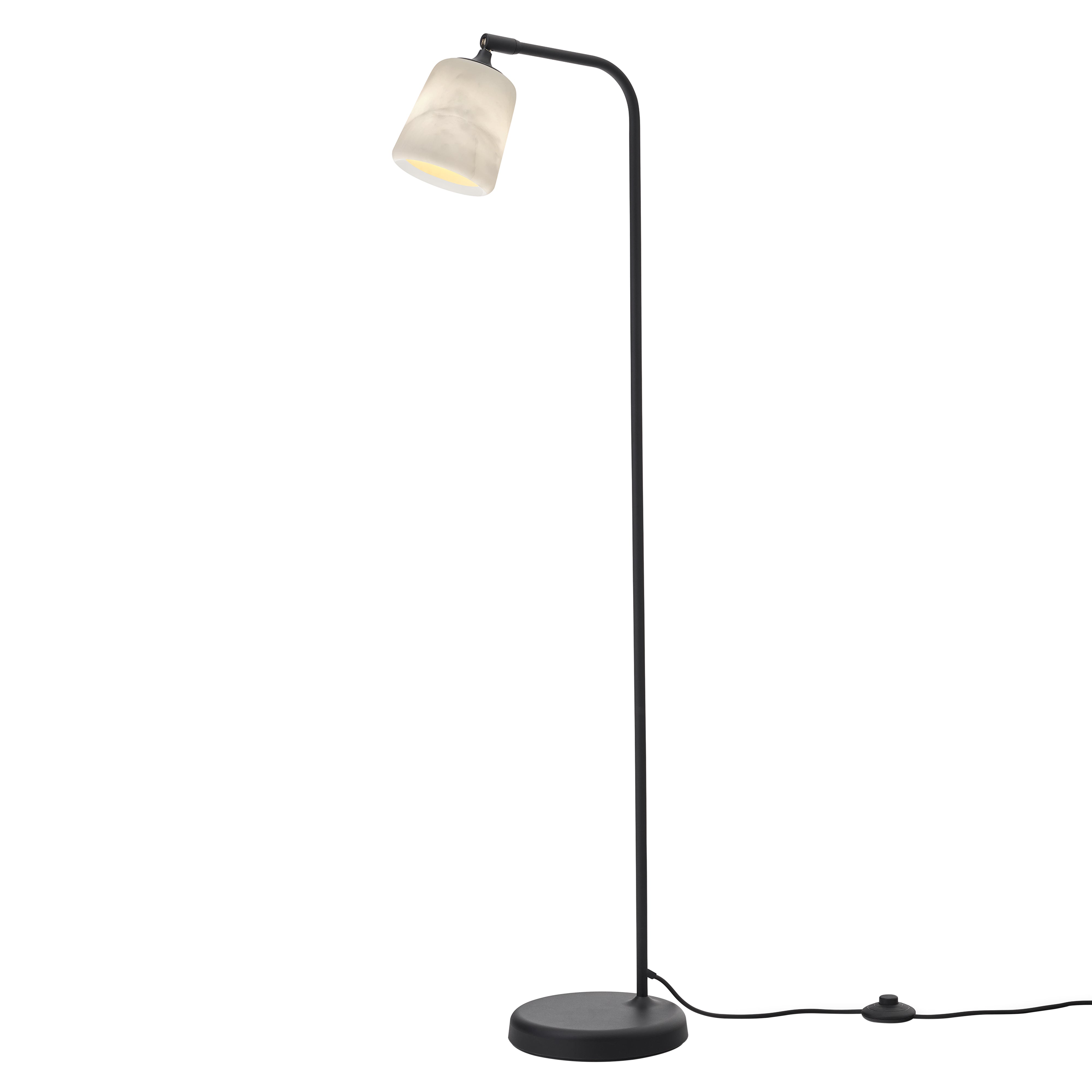 Material Floor Lamp: The Black Sheep (White Marble)
