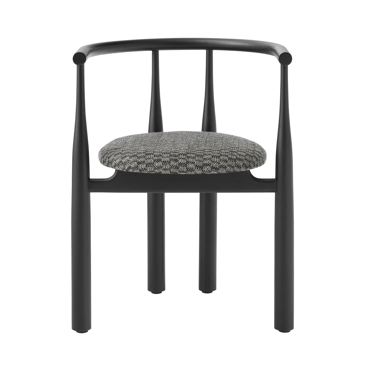 Bukowski Chair: Upholstered + Black