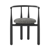 Bukowski Chair: Upholstered + Black + 