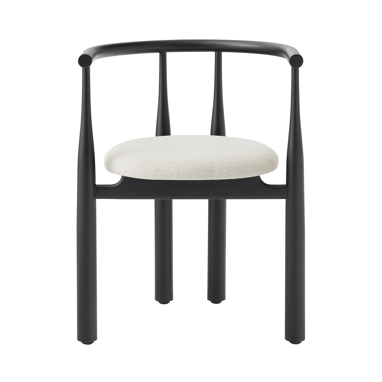 Bukowski Chair: Upholstered + Black