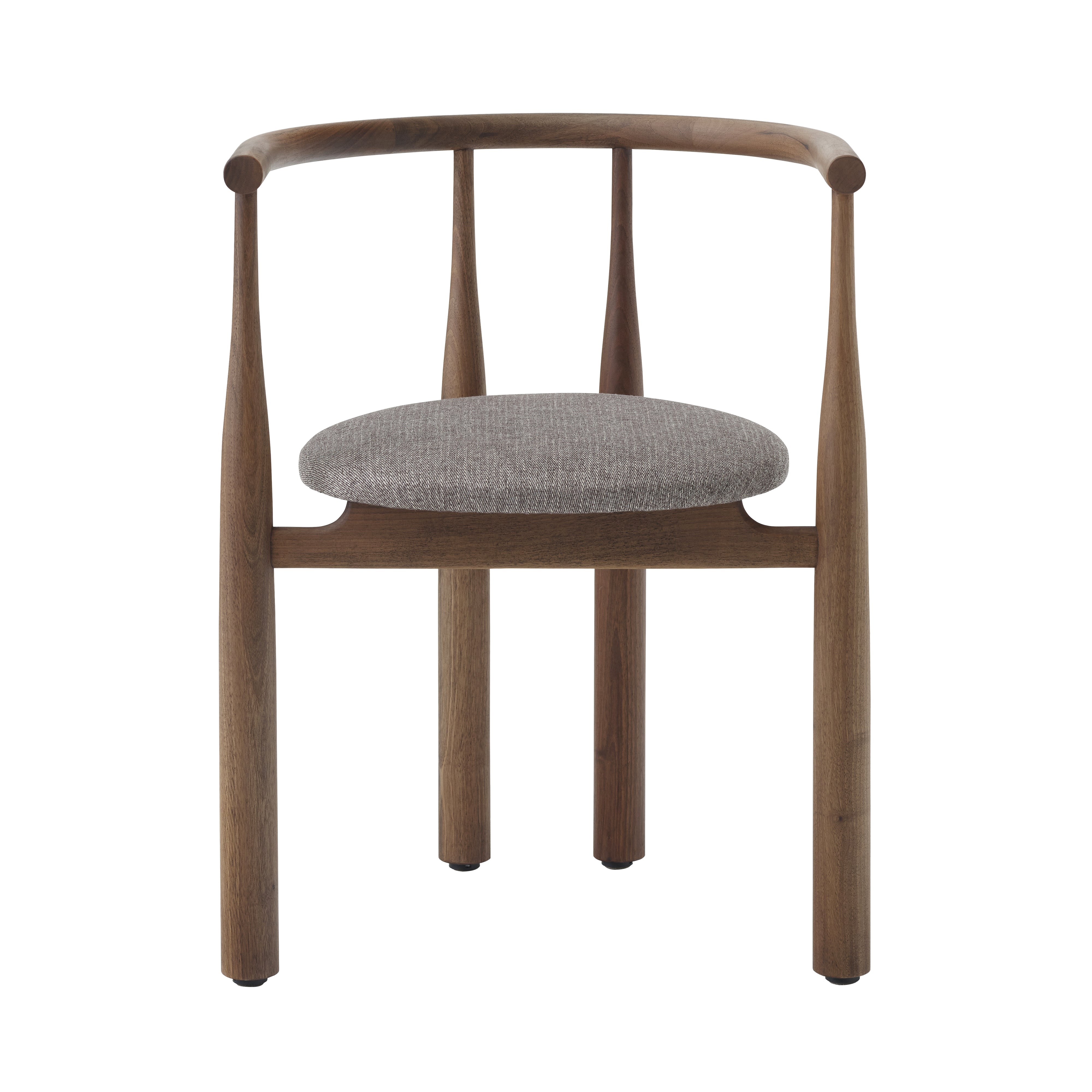 Bukowski Chair: Upholstered + Walnut