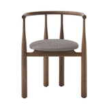 Bukowski Chair: Upholstered + Walnut + Pur Lin LI 419