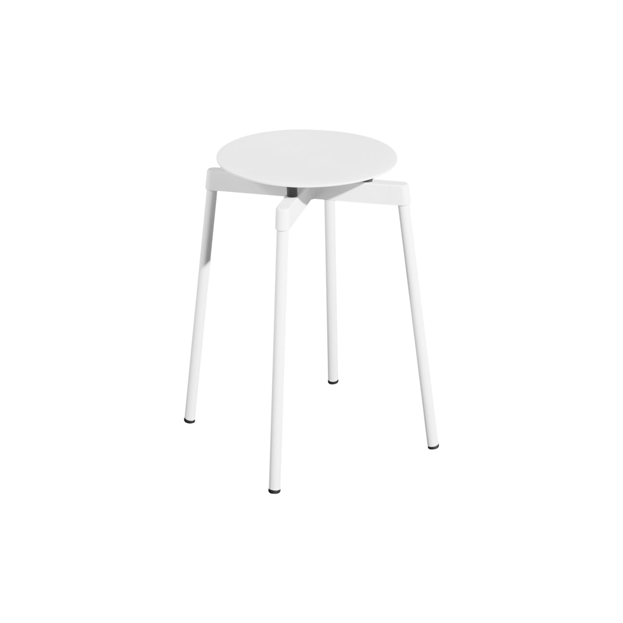 Fromme Stacking Stool: Set of 2 + White
