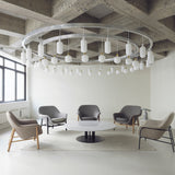 Drape Lounge Chair: Low + Wood Base