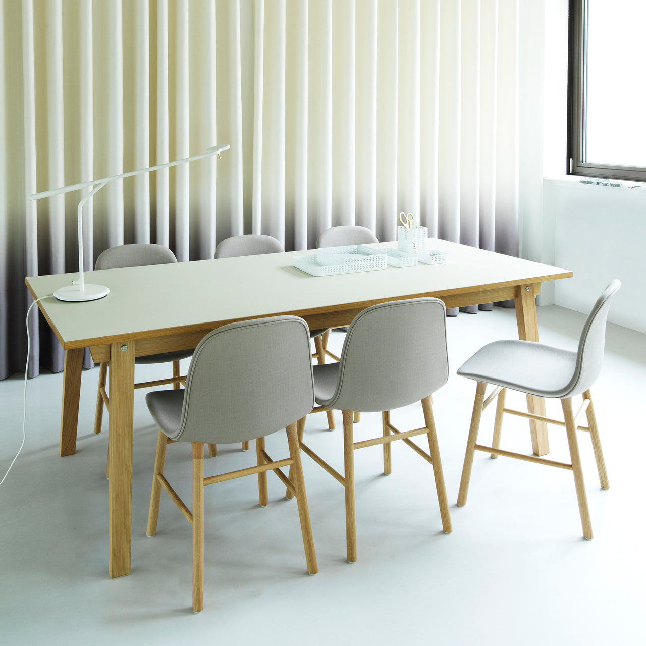 Form Chair: Wood Base + Upholstered