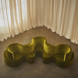 Cloverleaf Sofa with Extension: Upholstered