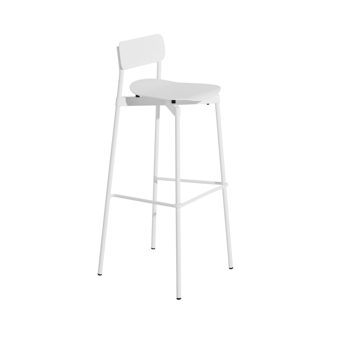  Fromme Stacking Bar + Counter Stool: Bar + White