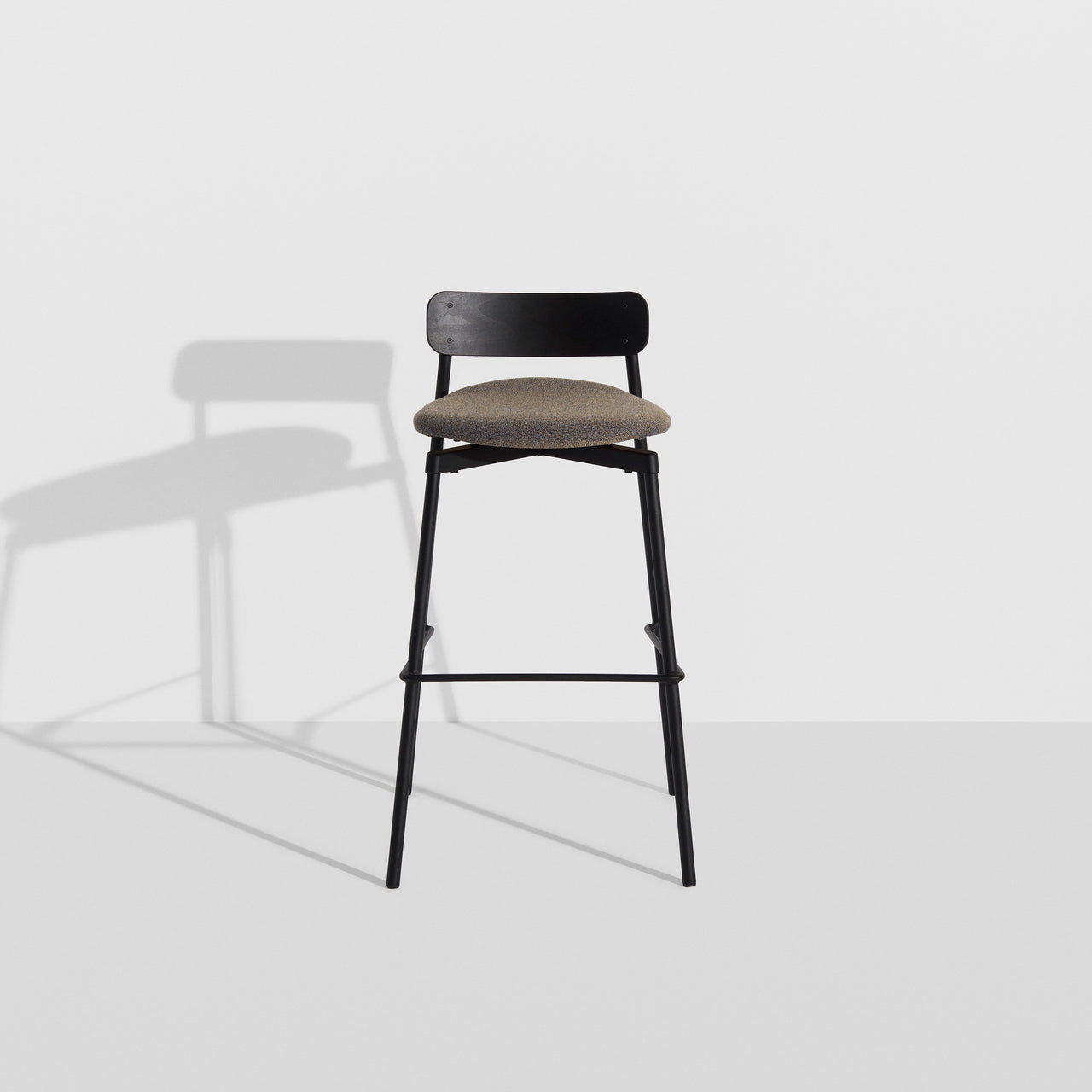 Fromme Bar + Counter Stool: Upholstered