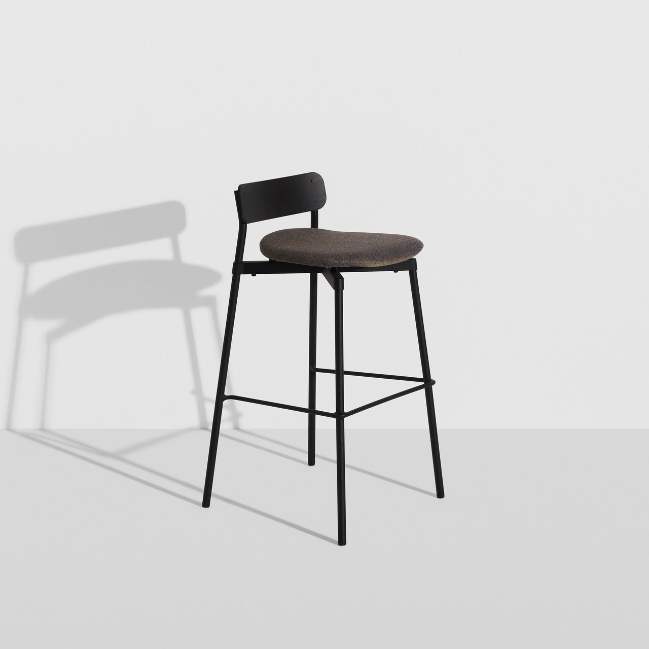 Fromme Bar + Counter Stool: Upholstered