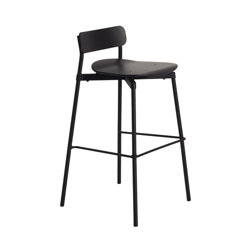 Fromme Bar Stool: Black
