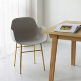 Form Armchair: Brass