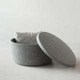 Hide Storage Pouf