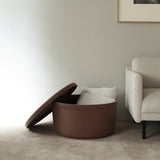 Hide Storage Pouf