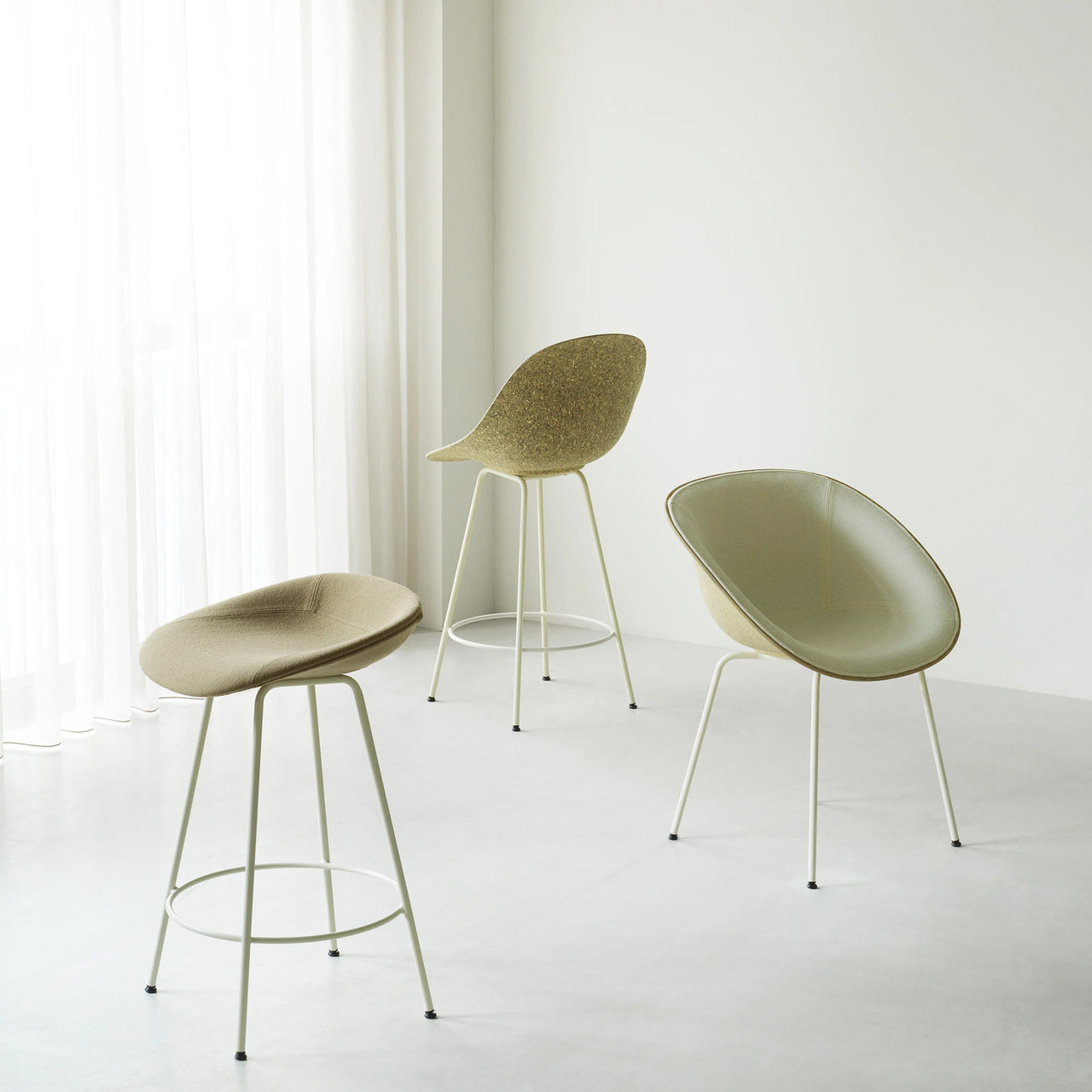 Mat Bar + Counter Chair: Steel