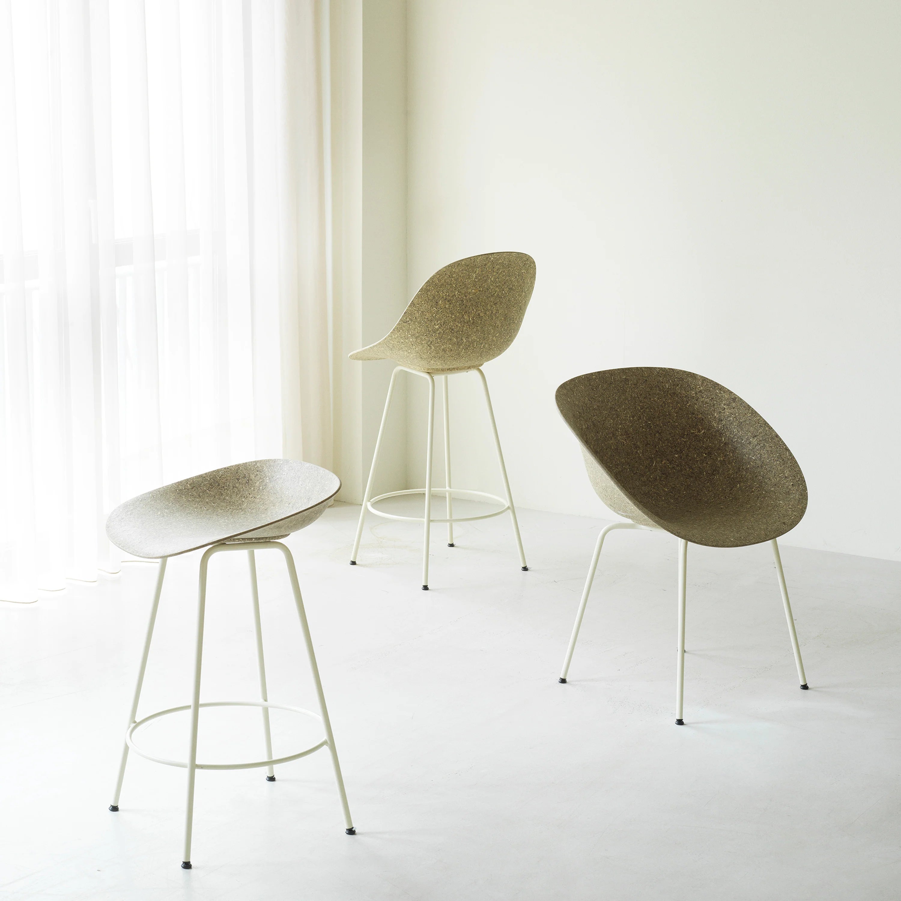 Mat Bar + Counter Chair: Steel