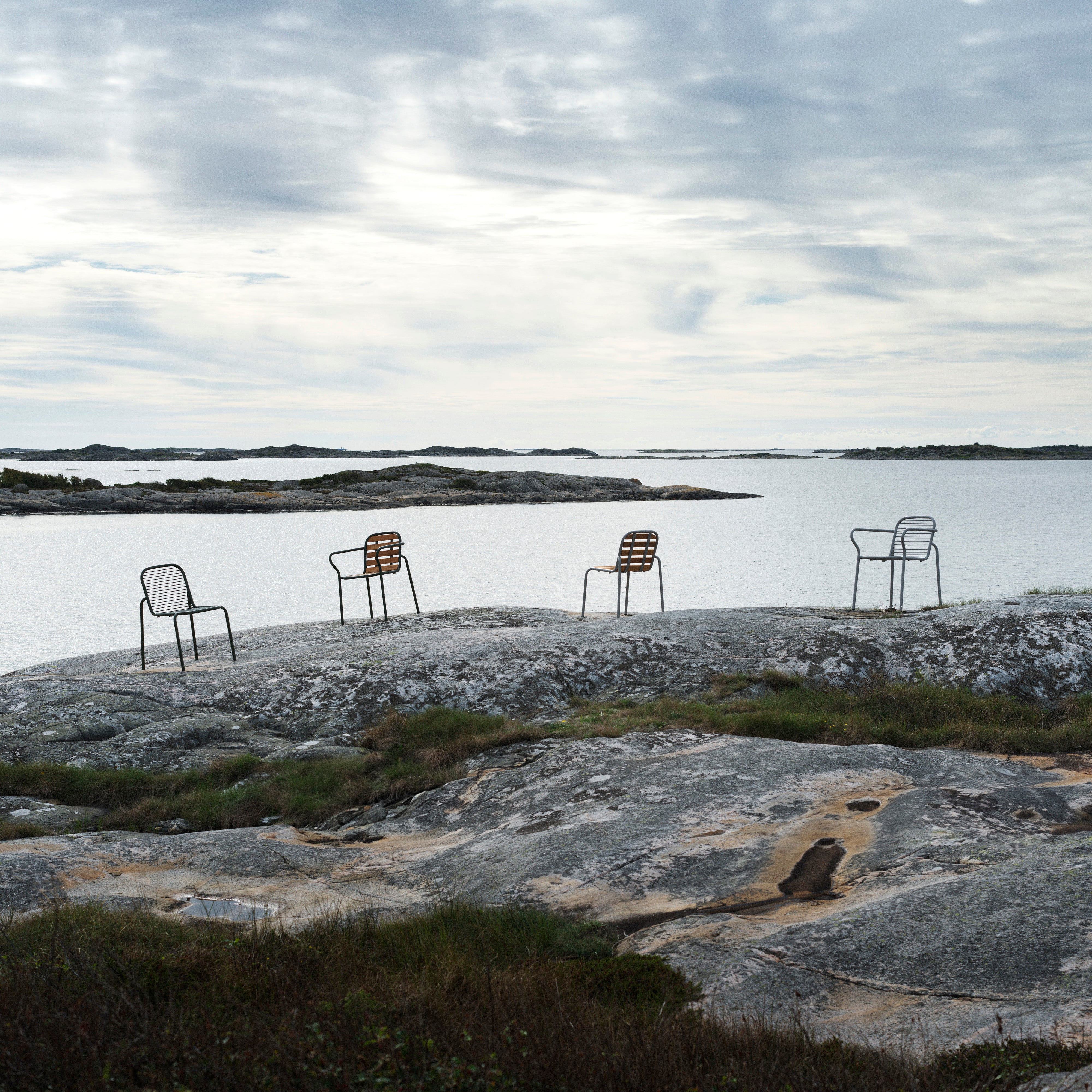 Vig Stacking Armchair: Steel