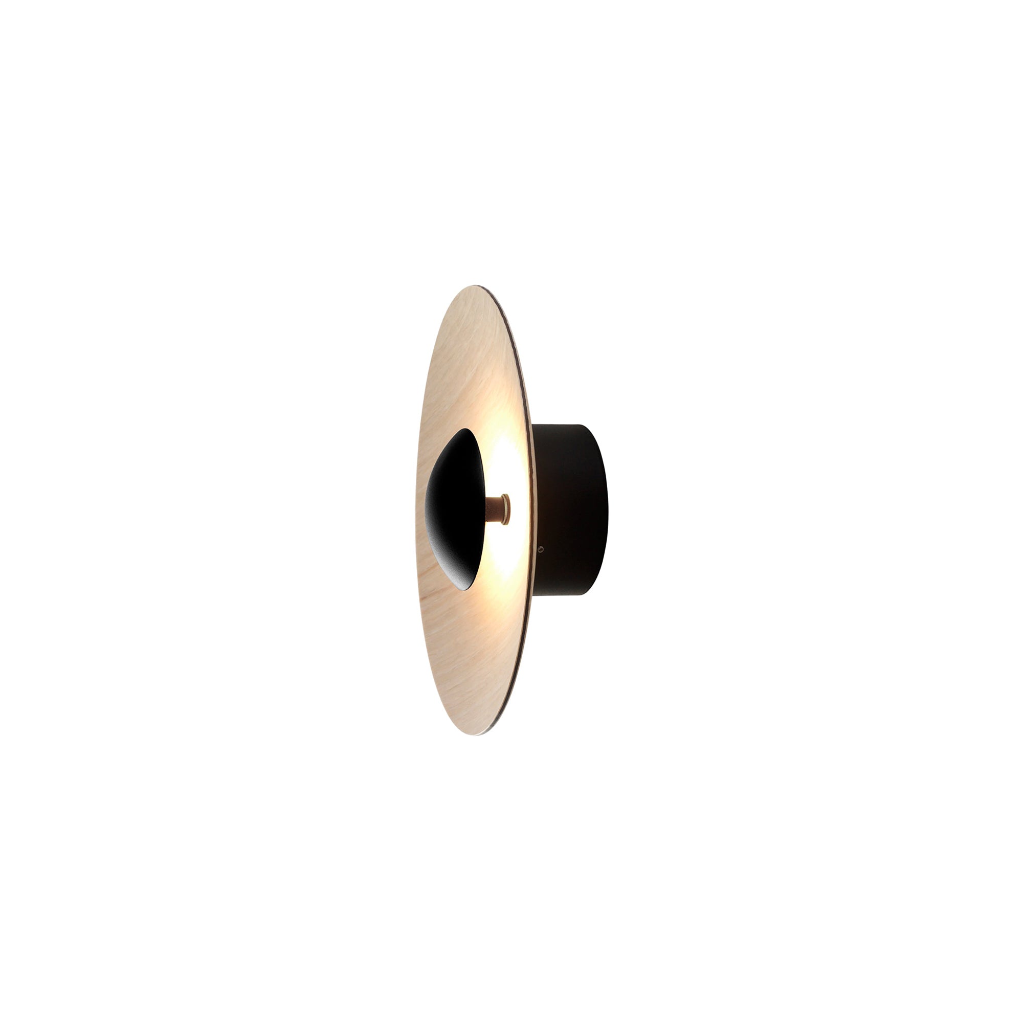 Ginger Wall Light: 20C + Oak + Non-Dimmer