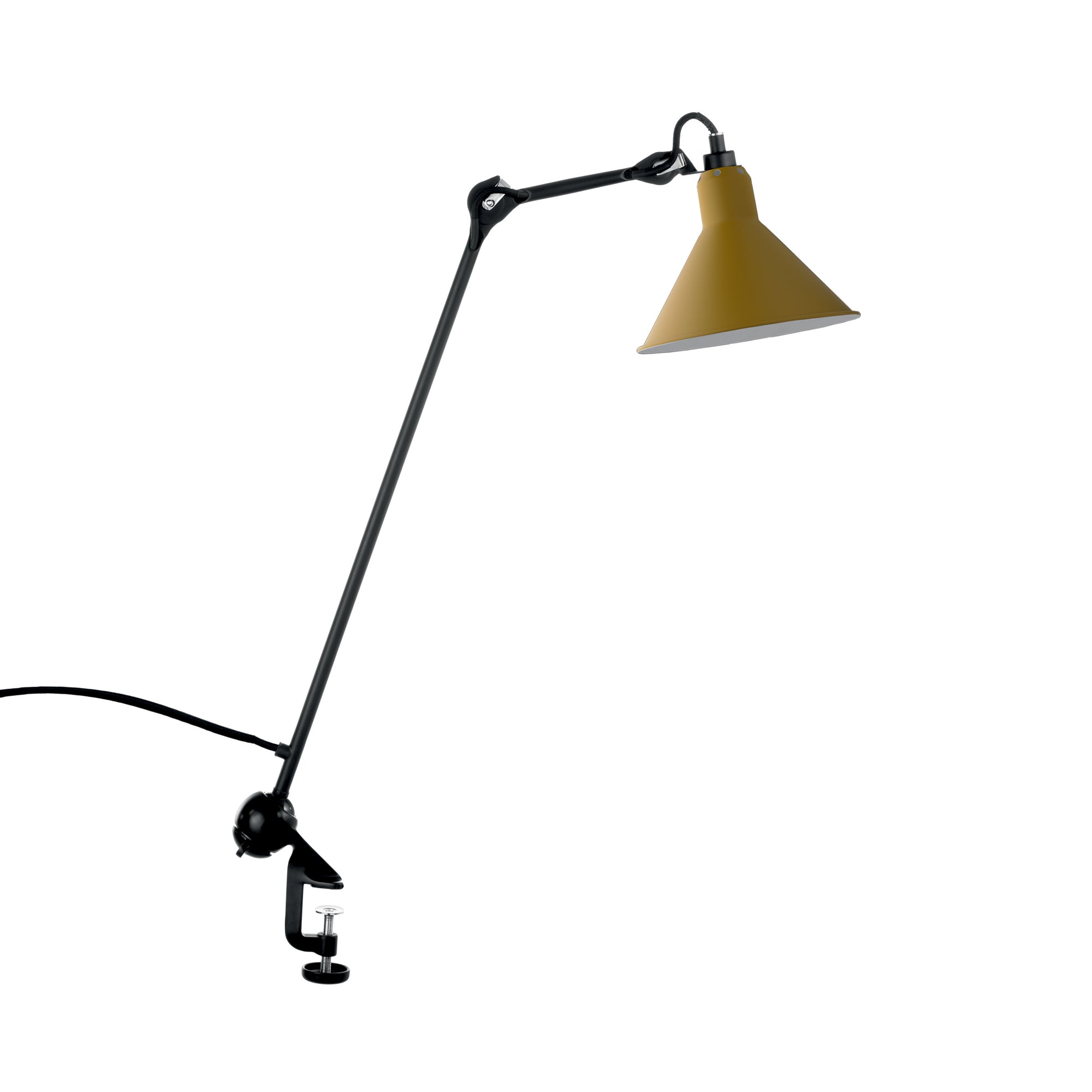 Lampe Gras N°201 Lamp: Yellow + Conic