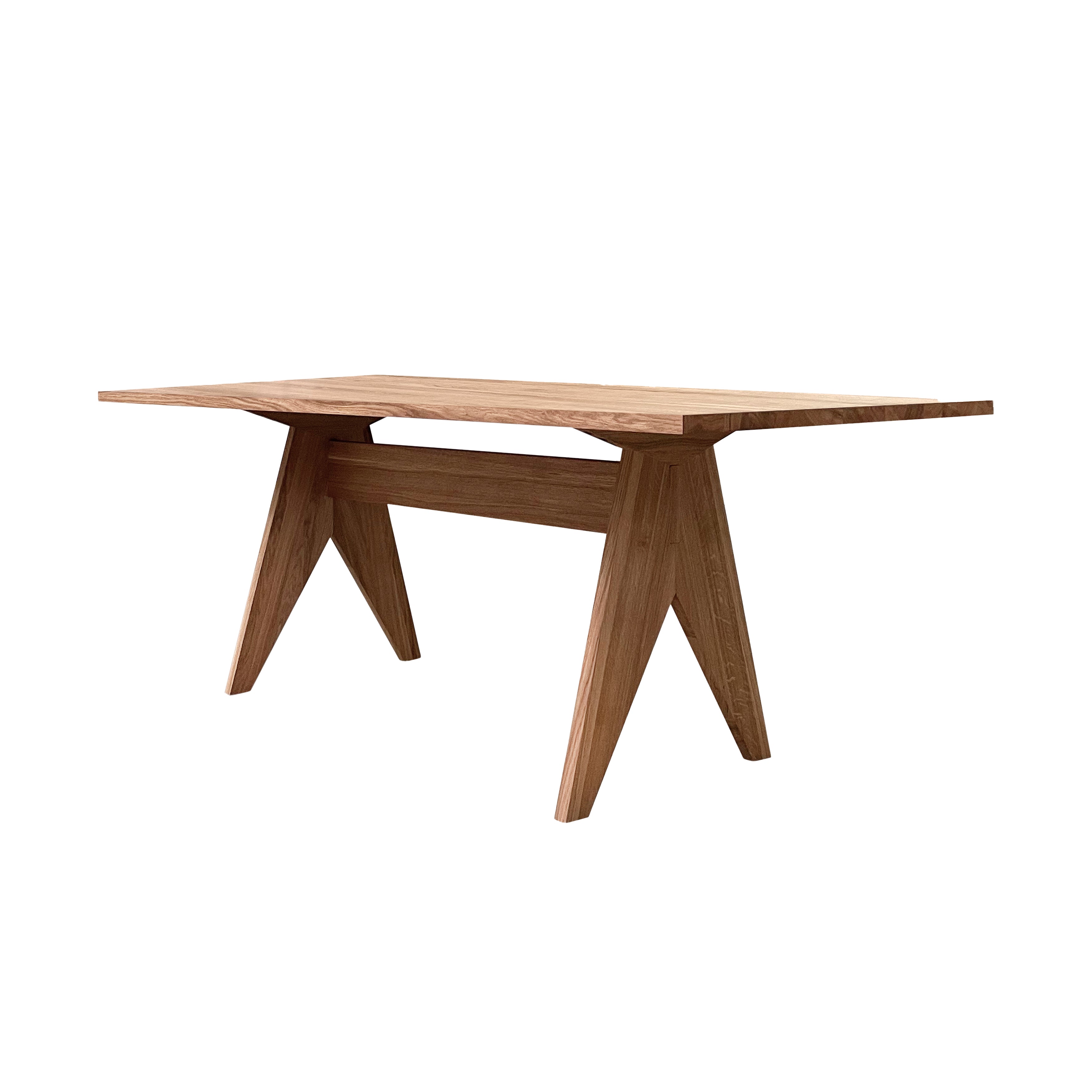 Pose Dining Table: Natural Oak + Small - 78.7