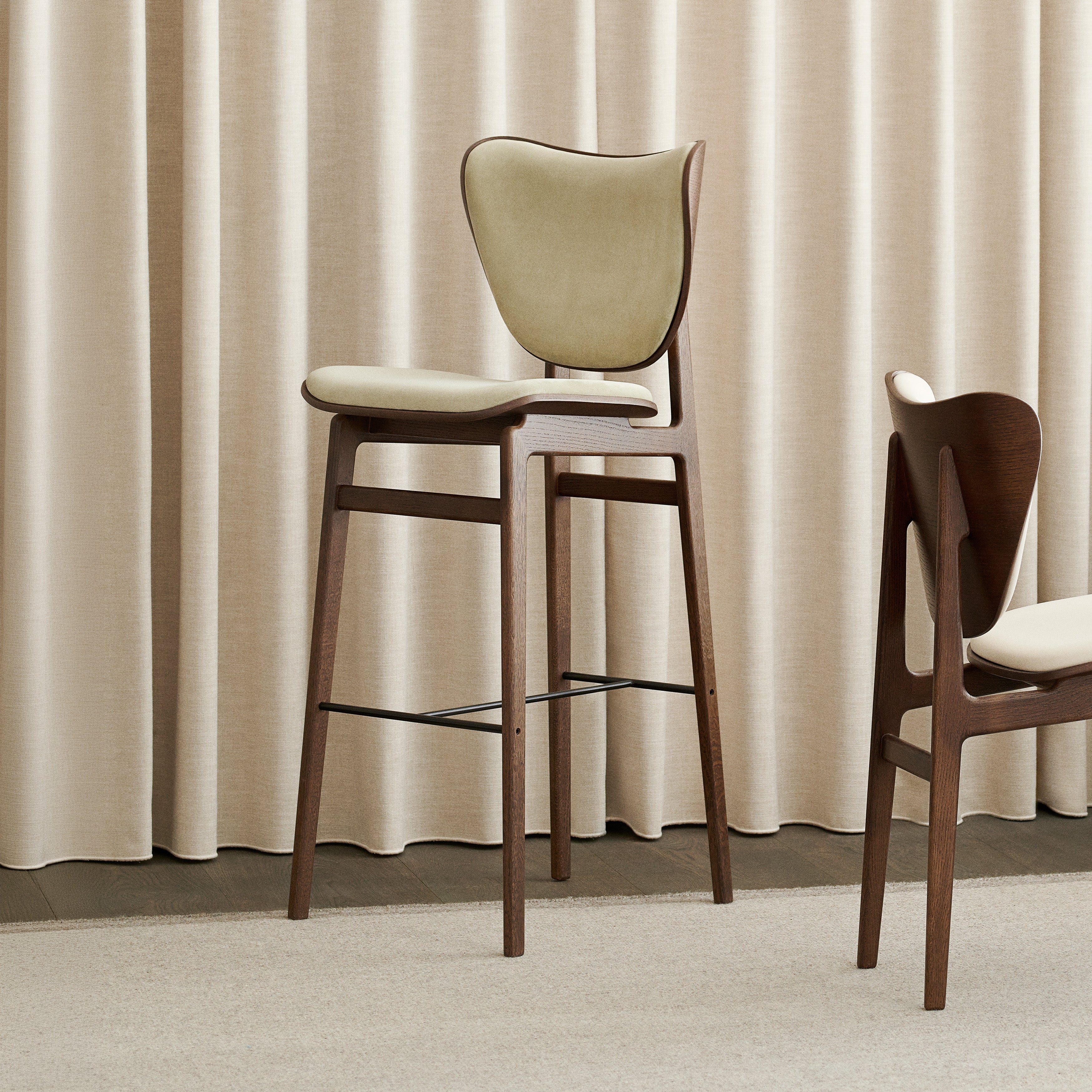 Elephant Bar + Counter Chair: Front Upholstered
