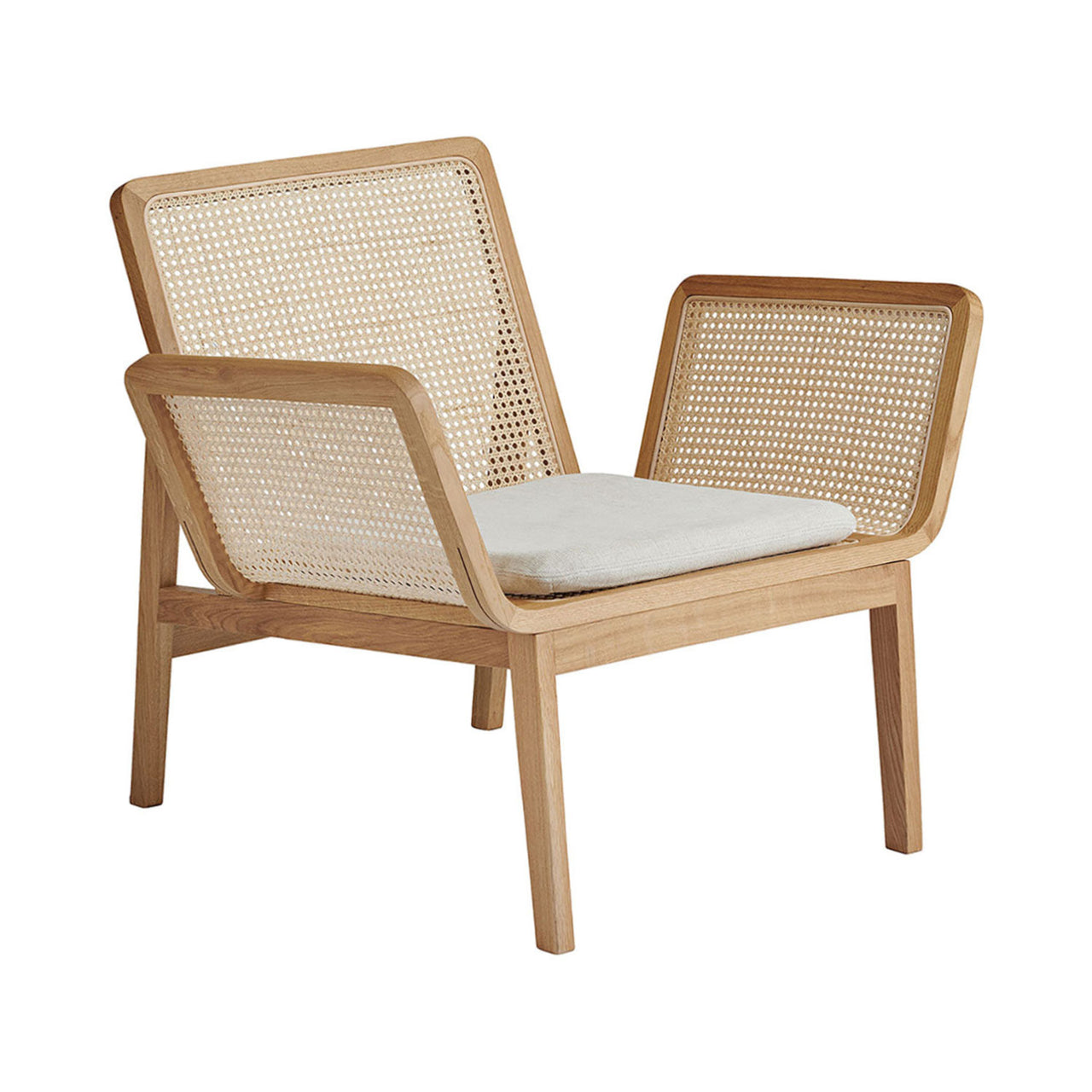 Le Roi Chair: Natural Ash + With Linen Cushion