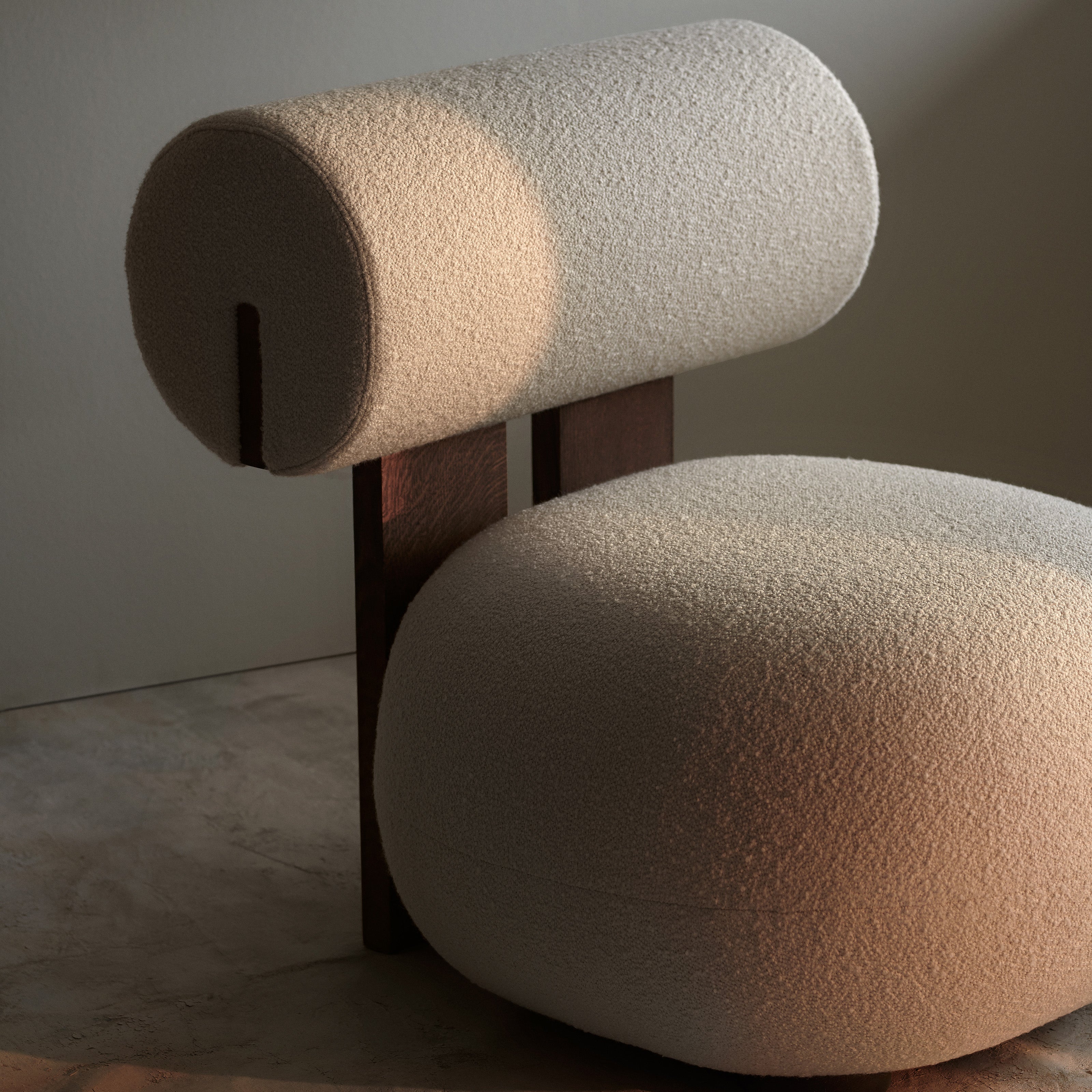 Hippo Lounge Chair: Upholstered