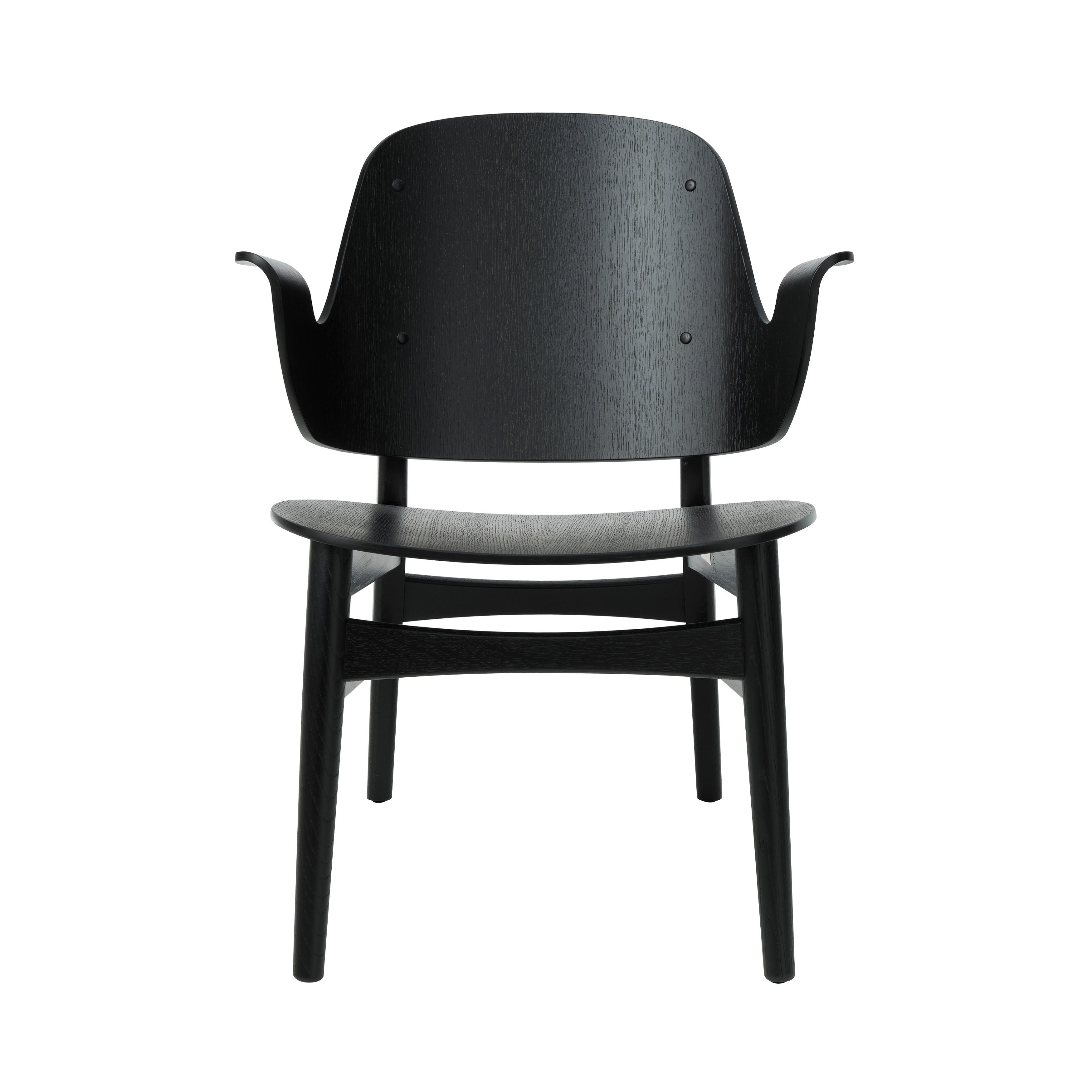 Gesture Lounge Chair: Black Lacquered Beech